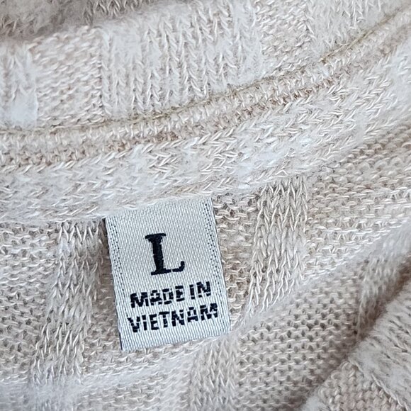 Abercrombie & Fitch Oatmeal Ribbed Knit Long Sleeve Henley - Picture 5 of 6